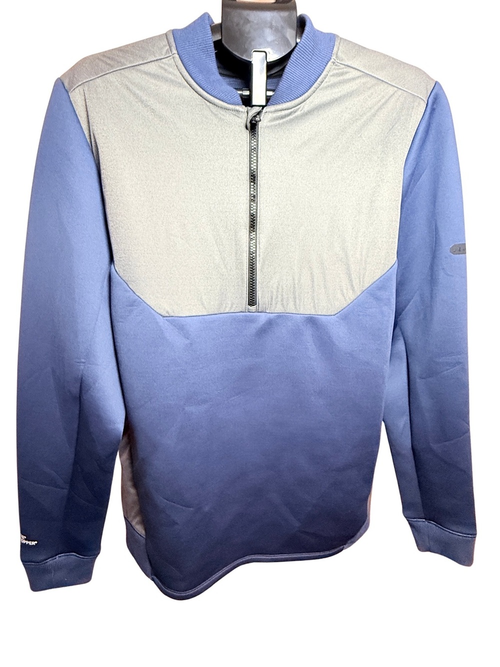 Under Armour Two-Tone Half-Zip Performance Pullover - Blue & Light Gray- GORE
